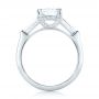 14k White Gold 14k White Gold Custom Three Stone Diamond Engagement Ring - Front View -  102964 - Thumbnail