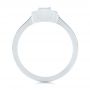 14k White Gold 14k White Gold Custom Three Stone Diamond Engagement Ring - Front View -  104826 - Thumbnail