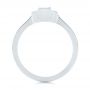 18k White Gold 18k White Gold Custom Three Stone Diamond Engagement Ring - Front View -  104826 - Thumbnail