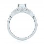  Platinum Custom Three Stone Diamond Engagement Ring - Front View -  104830 - Thumbnail
