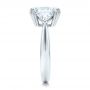  Platinum Custom Three Stone Diamond Engagement Ring - Side View -  100803 - Thumbnail