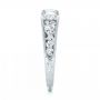  Platinum Custom Three Stone Diamond Engagement Ring - Side View -  103426 - Thumbnail