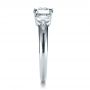  Platinum Custom Three Stone Diamond Engagement Ring - Side View -  1156 - Thumbnail