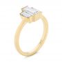 18k Yellow Gold 18k Yellow Gold Custom Three Stone Diamond Engagement Ring - Three-Quarter View -  104826 - Thumbnail