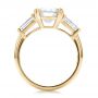 14k Yellow Gold 14k Yellow Gold Custom Three Stone Diamond Engagement Ring - Front View -  100161 - Thumbnail