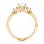14k Yellow Gold 14k Yellow Gold Custom Three Stone Diamond Engagement Ring - Front View -  102039 - Thumbnail
