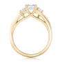 14k Yellow Gold 14k Yellow Gold Custom Three Stone Diamond Engagement Ring - Front View -  102391 - Thumbnail
