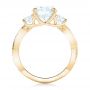 14k Yellow Gold 14k Yellow Gold Custom Three Stone Diamond Engagement Ring - Front View -  102465 - Thumbnail
