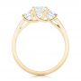 18k Yellow Gold 18k Yellow Gold Custom Three Stone Diamond Engagement Ring - Front View -  102781 - Thumbnail