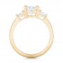 14k Yellow Gold 14k Yellow Gold Custom Three Stone Diamond Engagement Ring - Front View -  102807 - Thumbnail