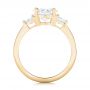 18k Yellow Gold 18k Yellow Gold Custom Three Stone Diamond Engagement Ring - Front View -  102807 - Thumbnail