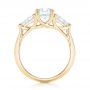 14k Yellow Gold 14k Yellow Gold Custom Three Stone Diamond Engagement Ring - Front View -  102898 - Thumbnail