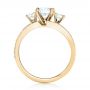14k Yellow Gold 14k Yellow Gold Custom Three Stone Diamond Engagement Ring - Front View -  102944 - Thumbnail