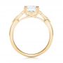 14k Yellow Gold 14k Yellow Gold Custom Three Stone Diamond Engagement Ring - Front View -  102945 - Thumbnail