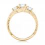 14k Yellow Gold 14k Yellow Gold Custom Three Stone Diamond Engagement Ring - Front View -  103003 - Thumbnail