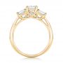 18k Yellow Gold 18k Yellow Gold Custom Three Stone Diamond Engagement Ring - Front View -  103135 - Thumbnail