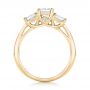 18k Yellow Gold 18k Yellow Gold Custom Three Stone Diamond Engagement Ring - Front View -  103135 - Thumbnail