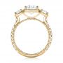 14k Yellow Gold 14k Yellow Gold Custom Three-stone Diamond Engagement Ring - Front View -  103214 - Thumbnail