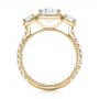 14k Yellow Gold 14k Yellow Gold Custom Three-stone Diamond Engagement Ring - Front View -  103214 - Thumbnail