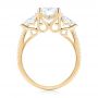 14k Yellow Gold 14k Yellow Gold Custom Three Stone Diamond Engagement Ring - Front View -  103354 - Thumbnail