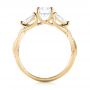 18k Yellow Gold 18k Yellow Gold Custom Three Stone Diamond Engagement Ring - Front View -  103503 - Thumbnail