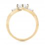 18k Yellow Gold 18k Yellow Gold Custom Three Stone Diamond Engagement Ring - Front View -  103655 - Thumbnail