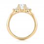 18k Yellow Gold 18k Yellow Gold Custom Three Stone Diamond Engagement Ring - Front View -  103839 - Thumbnail
