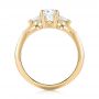 18k Yellow Gold 18k Yellow Gold Custom Three Stone Diamond Engagement Ring - Front View -  103839 - Thumbnail