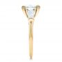 14k Yellow Gold 14k Yellow Gold Custom Three Stone Diamond Engagement Ring - Side View -  100161 - Thumbnail