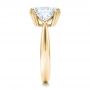 14k Yellow Gold 14k Yellow Gold Custom Three Stone Diamond Engagement Ring - Side View -  100803 - Thumbnail