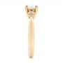 14k Yellow Gold 14k Yellow Gold Custom Three Stone Diamond Engagement Ring - Side View -  102039 - Thumbnail