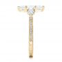 14k Yellow Gold 14k Yellow Gold Custom Three Stone Diamond Engagement Ring - Side View -  102353 - Thumbnail