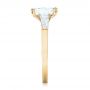 18k Yellow Gold 18k Yellow Gold Custom Three Stone Diamond Engagement Ring - Side View -  102964 - Thumbnail