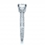  Platinum Custom Three Stone Diamond Engagement Ring - Side View -  1118 - Thumbnail