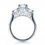  Platinum Custom Three Stone Engagement Ring - Front View -  1315 - Thumbnail