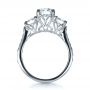 14k White Gold 14k White Gold Custom Three Stone Engagement Ring - Front View -  1315 - Thumbnail