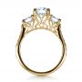 18k Yellow Gold 18k Yellow Gold Custom Three Stone Engagement Ring - Front View -  1315 - Thumbnail