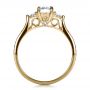 14k Yellow Gold 14k Yellow Gold Custom Three Stone Engagement Ring - Front View -  1386 - Thumbnail
