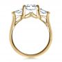 18k Yellow Gold 18k Yellow Gold Custom Three Stone Engagement Ring - Front View -  1438 - Thumbnail