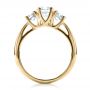 14k Yellow Gold 14k Yellow Gold Custom Three Stone Engagement Ring - Front View -  1458 - Thumbnail