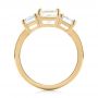 18k Yellow Gold 18k Yellow Gold Custom Three Stone Yellow Sapphire And Diamond Engagement Ring - Front View -  103534 - Thumbnail