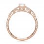 14k Rose Gold 14k Rose Gold Custom Tri-leaf Diamond Engagement Ring - Front View -  102261 - Thumbnail