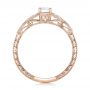 18k Rose Gold 18k Rose Gold Custom Tri-leaf Diamond Engagement Ring - Front View -  102261 - Thumbnail