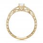 18k Yellow Gold 18k Yellow Gold Custom Tri-leaf Diamond Engagement Ring - Front View -  102261 - Thumbnail