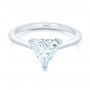  Platinum Platinum Custom Trillion Diamond Solitaire Engagement Ring - Flat View -  104875 - Thumbnail