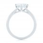  Platinum Platinum Custom Trillion Diamond Solitaire Engagement Ring - Front View -  104875 - Thumbnail