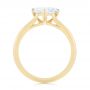 18k Yellow Gold Custom Trillion Diamond Solitaire Engagement Ring - Front View -  104875 - Thumbnail