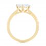 14k Yellow Gold 14k Yellow Gold Custom Trillion Diamond Solitaire Engagement Ring - Front View -  104875 - Thumbnail