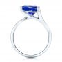  Platinum Platinum Custom Trillion Tanzanite Engagement Ring - Front View -  102109 - Thumbnail