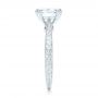  Platinum Custom Tsavorite And Diamond Engagement Ring - Side View -  102966 - Thumbnail